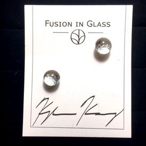 Hand Fused Glass Earrings